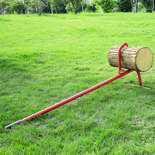 Pure Garden 48Inch Timberjack Steel Log Lifter With Hook & Ergonomic